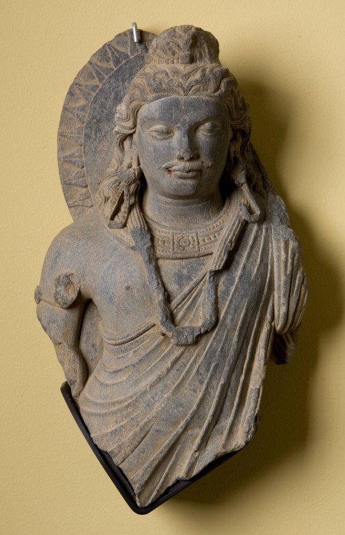 Head and Torso of a Standing Bodhisattva