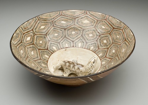 Large Bowl with Lizard (Mucawa)