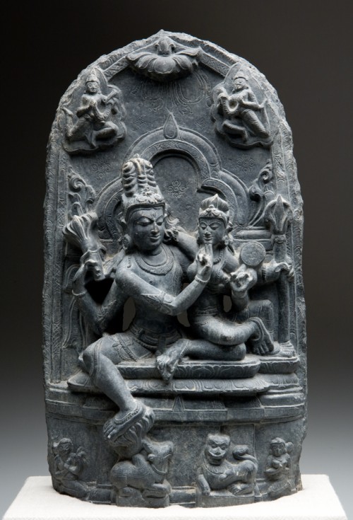 Stele of Shiva Embracing Uma